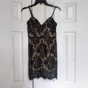 Hunter green lace dress